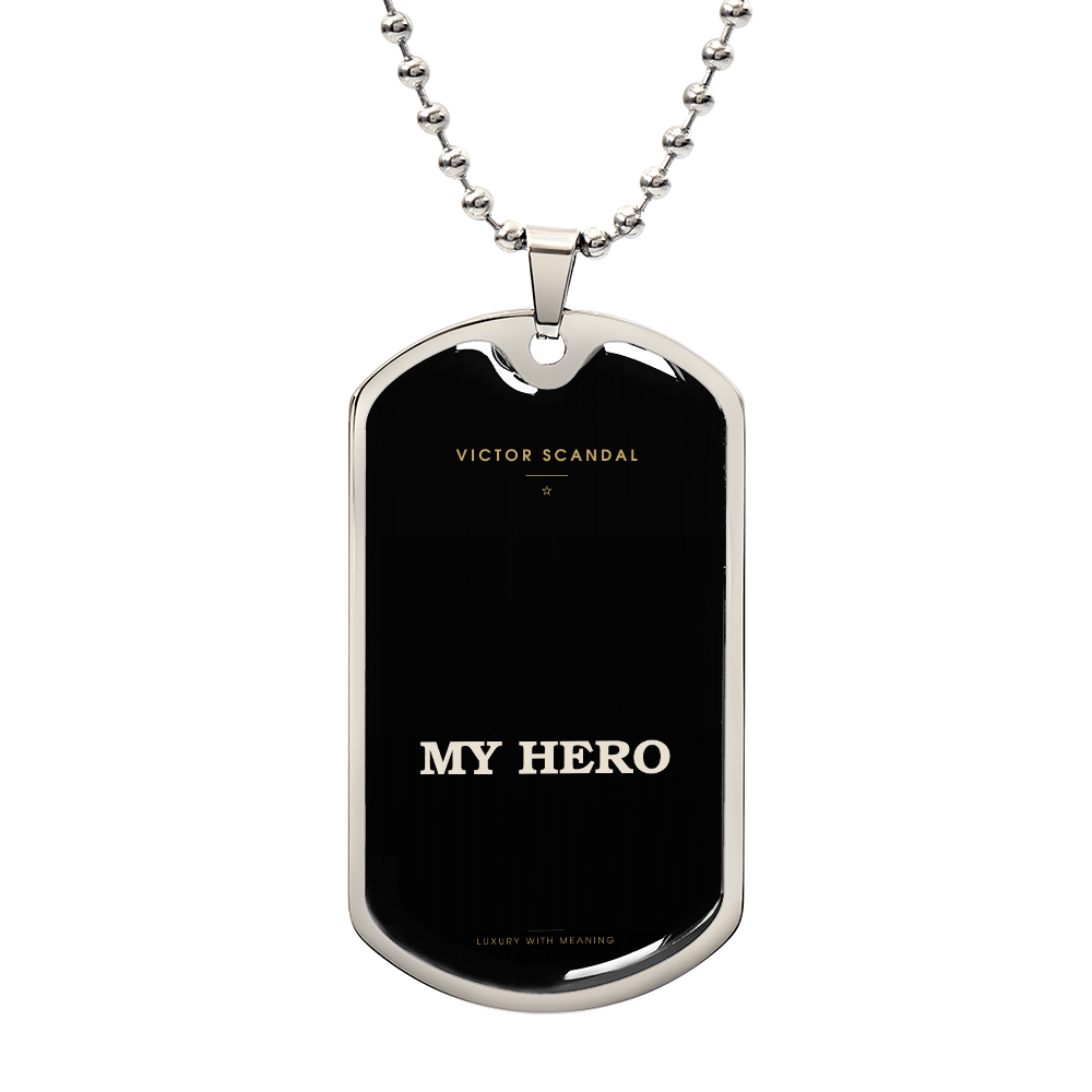 My Hero Dog Tag — To My Husband