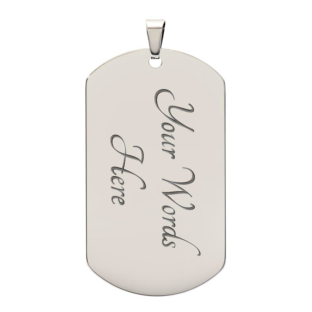 My Hero Dog Tag — To My Husband