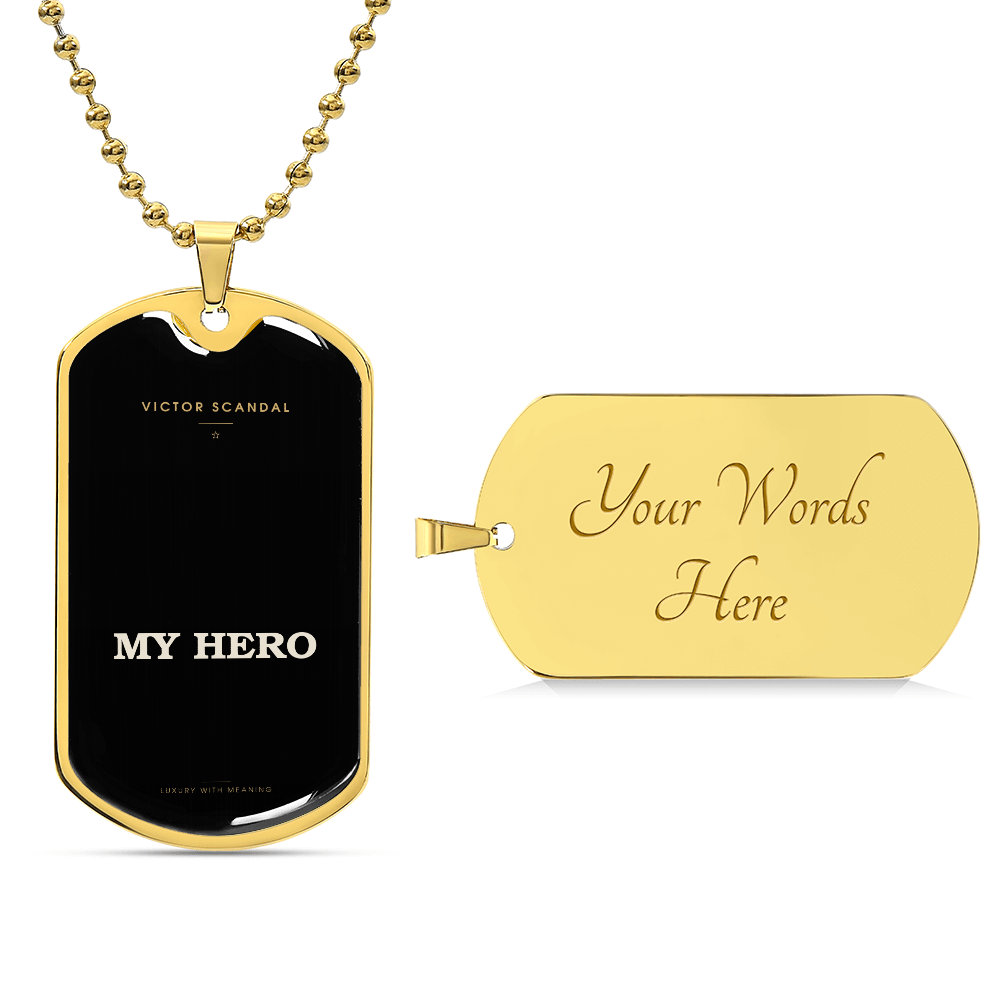 My Hero Dog Tag — To My Husband