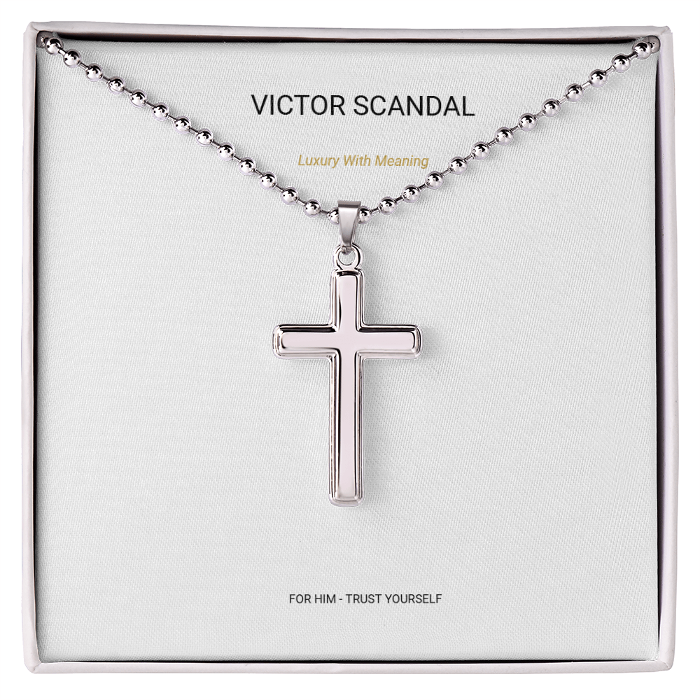 Trust Yourself Cross Necklace — Faith & Strength
