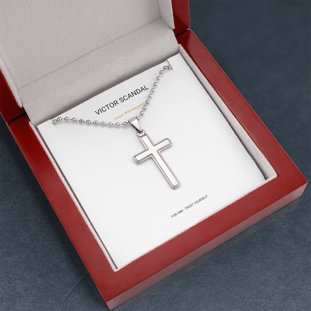 Trust Yourself Cross Necklace — Faith & Strength