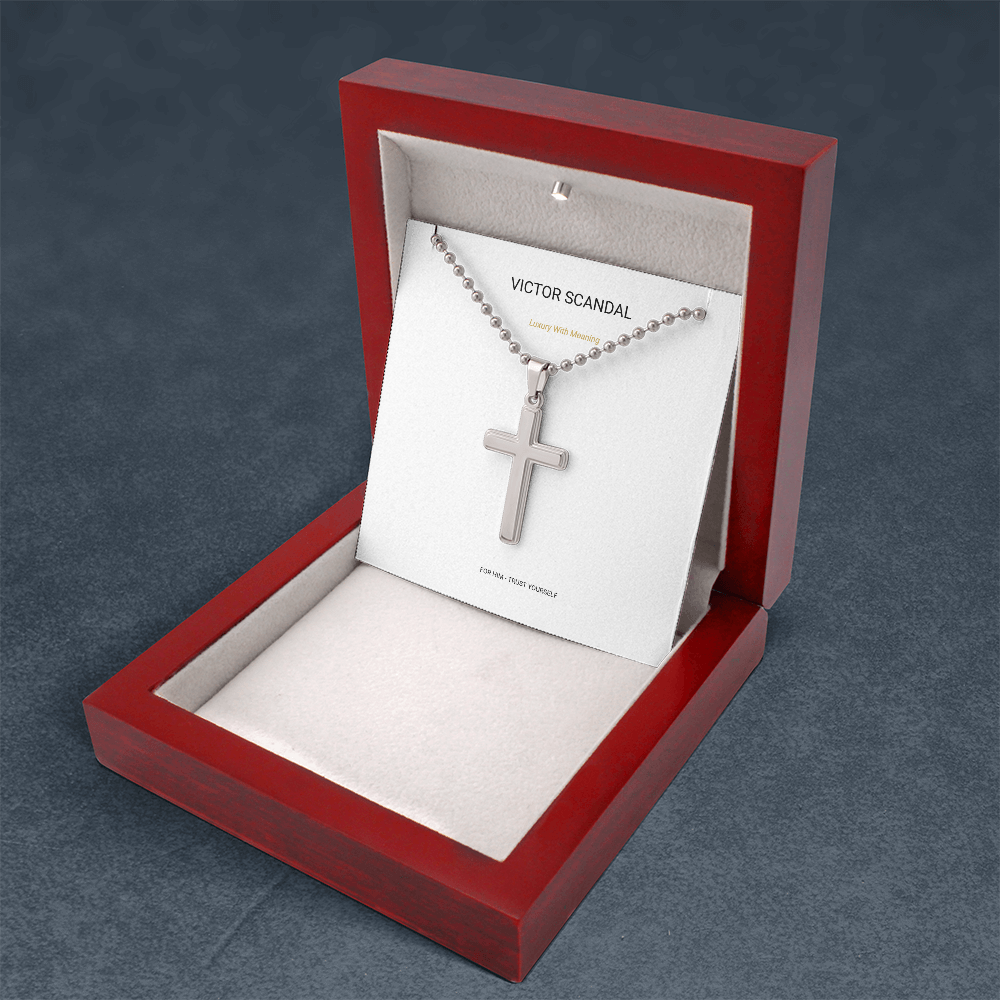 Trust Yourself Cross Necklace — Faith & Strength