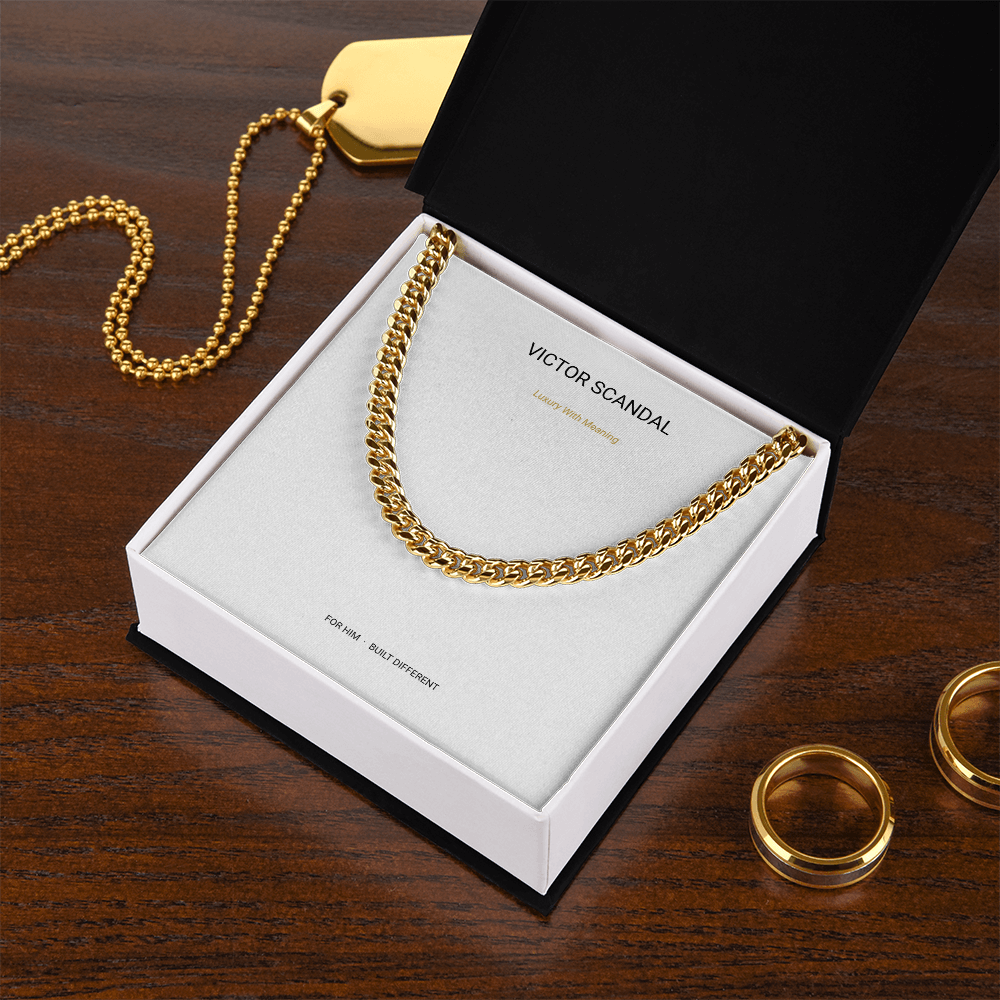 Built Different Cuban Link Chain — To My Son