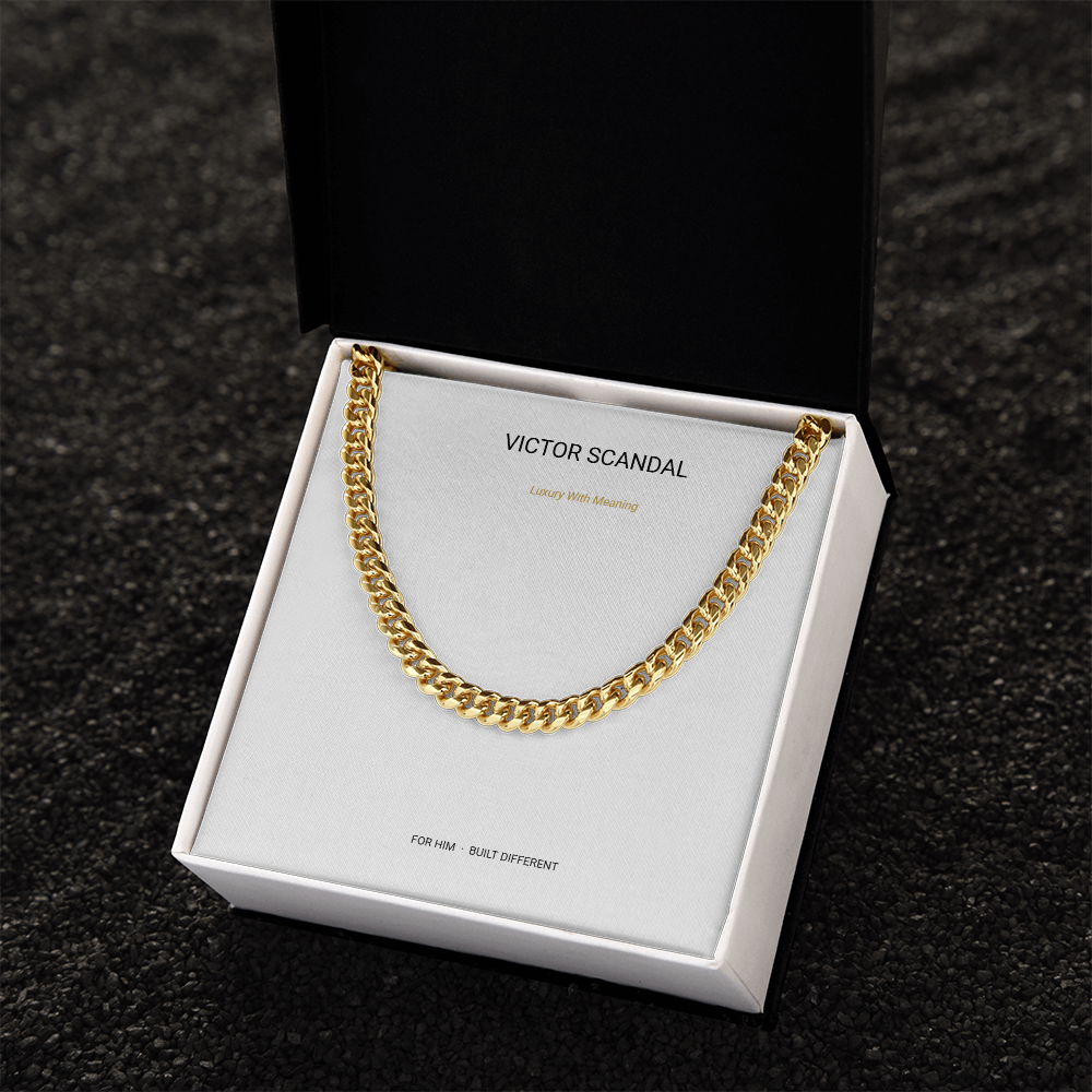 Built Different Cuban Link Chain — To My Son
