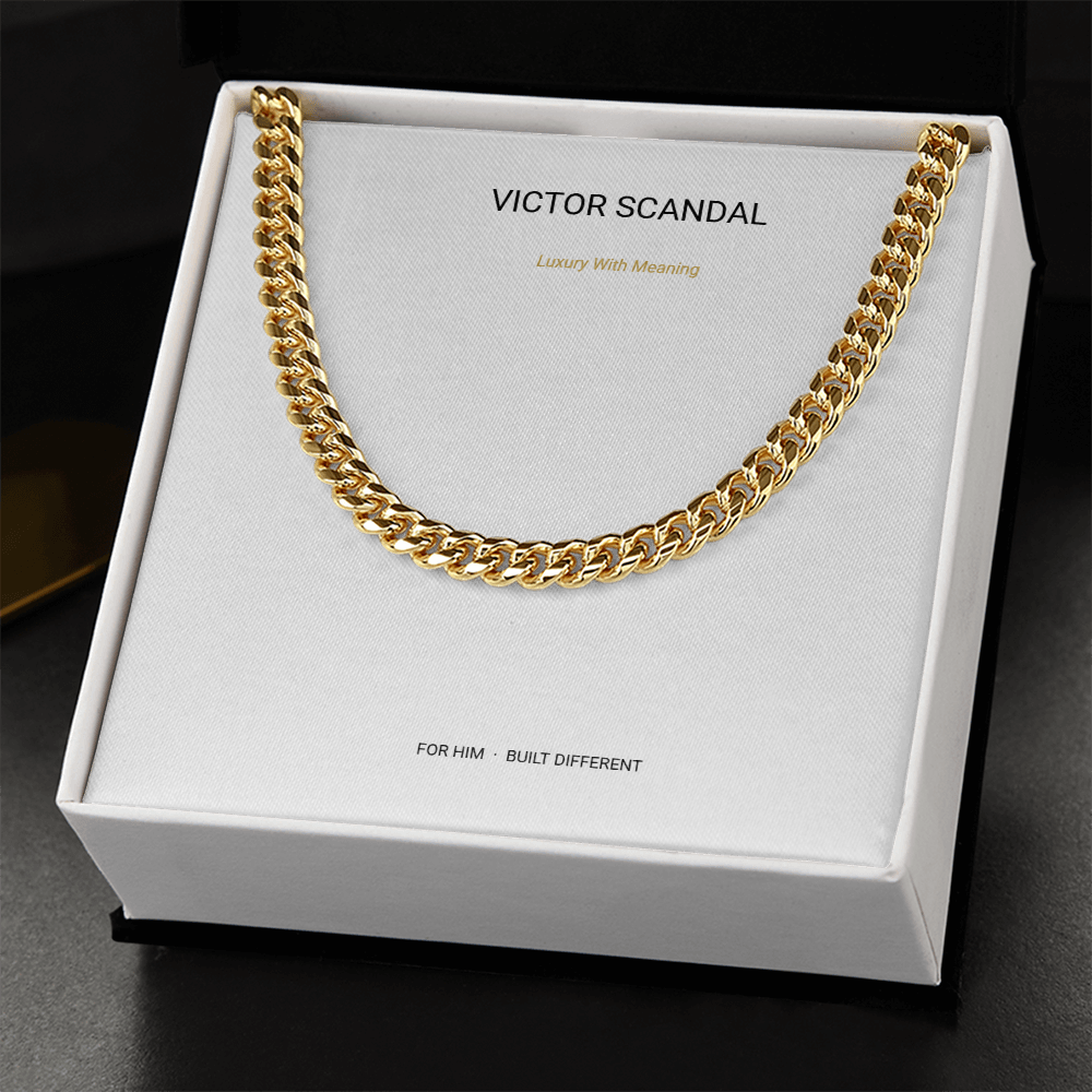 Built Different Cuban Link Chain — To My Son
