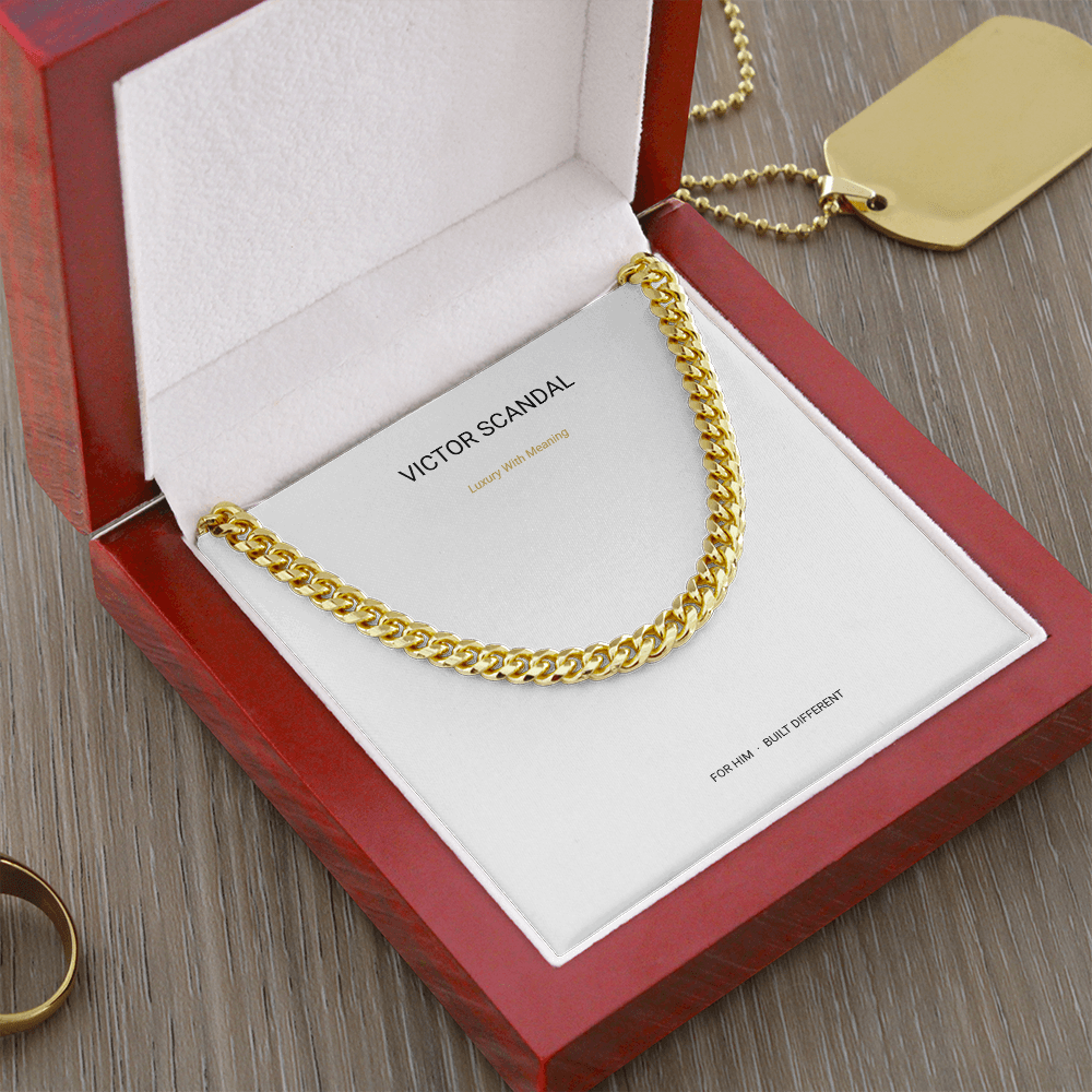 Built Different Cuban Link Chain — To My Son